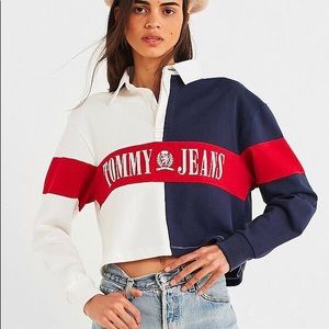 Tommy Jeans 90s Capsule Cropped Rugby Shirt